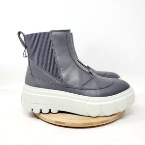 Sorel Caribou X Chelsea Boots Womens 7.5 Grey Waterproof Chunky Platform Shoes
